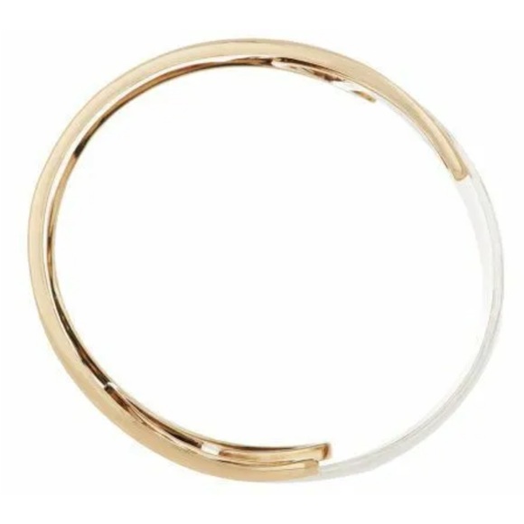 QVC RLM Studio Sterling/Brass Neo Oroboros Polished Bangle - Picture 2 of 5